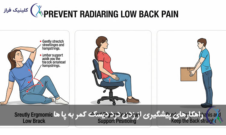 راهکارهای پیشگیری از زدن درد دیسک کمر به پا ها