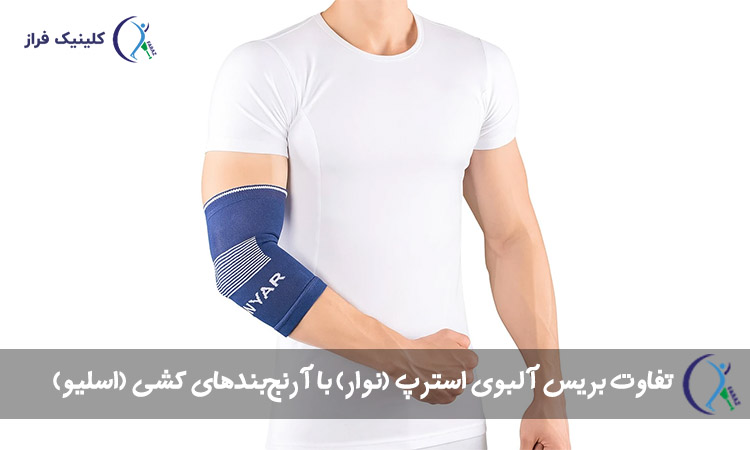 تفاوت بریس آلبوی استرپ (نوار) با آرنج‌بندهای کشی (اسلیو)